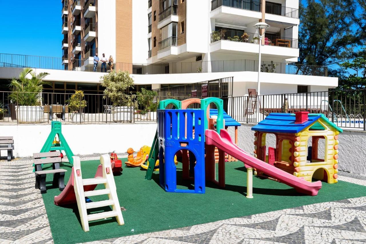 리오데자네이루 Omar Do Rio - Lc 1203 Moderno 2Qts Beira-Mar, Com Vista E Piscina, Academia, Quadra De Esportes E Smart Tv 아파트 외부 사진